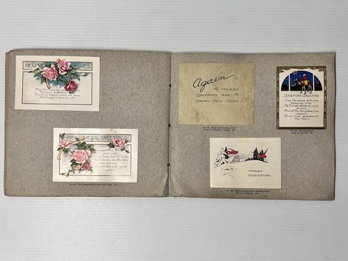 Biglietti Auguri Natale 1921 BROWN’S Vintage Venditore Campionatore Catalogo Ephemera - Foto 14 di 22