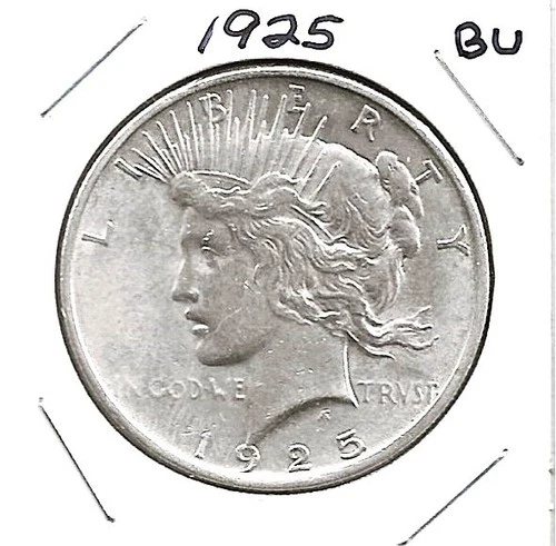 1925 PEACE SILVER DOLLAR ***BU***