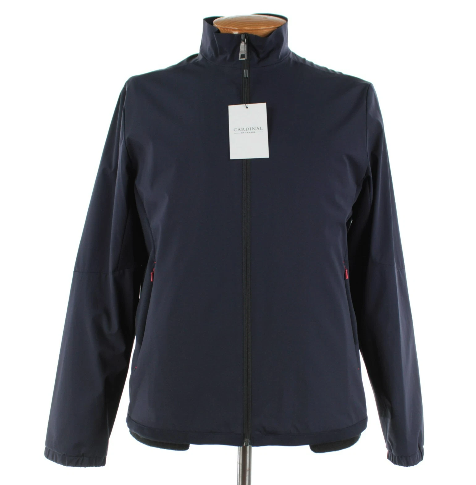 Cardinal of Canada NWD Nylon Blend Mixed Media Windbreaker Jacket Size L In Blue