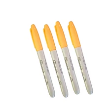 TANGERINE Sharpie Markers Fine Point Permanent Marker Lot Of 4