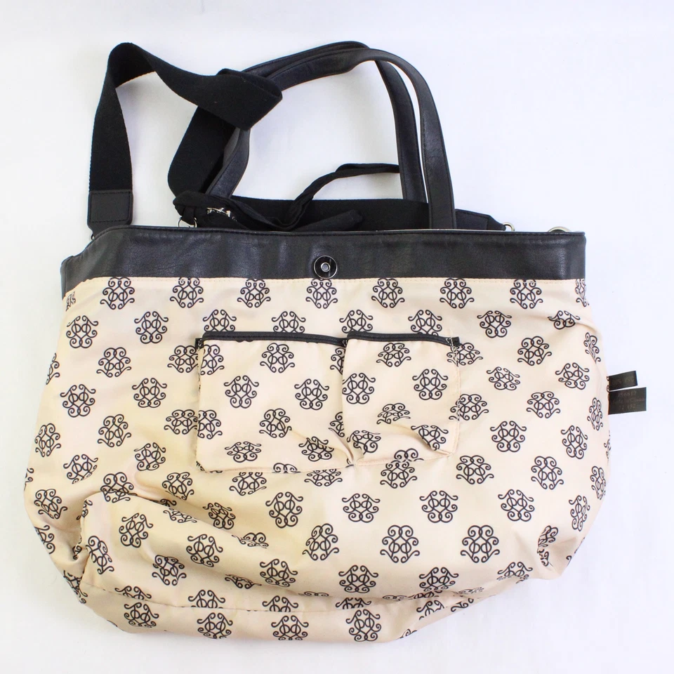 Bolso Bandolera Jessica Simpson Gris y Negro Imitación Cuero PVC Foto 4 de 4