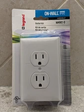 Legrand Wiremold Non-Metallic PVC Raceway 15 Amp Duplex Receptacle Box Kit