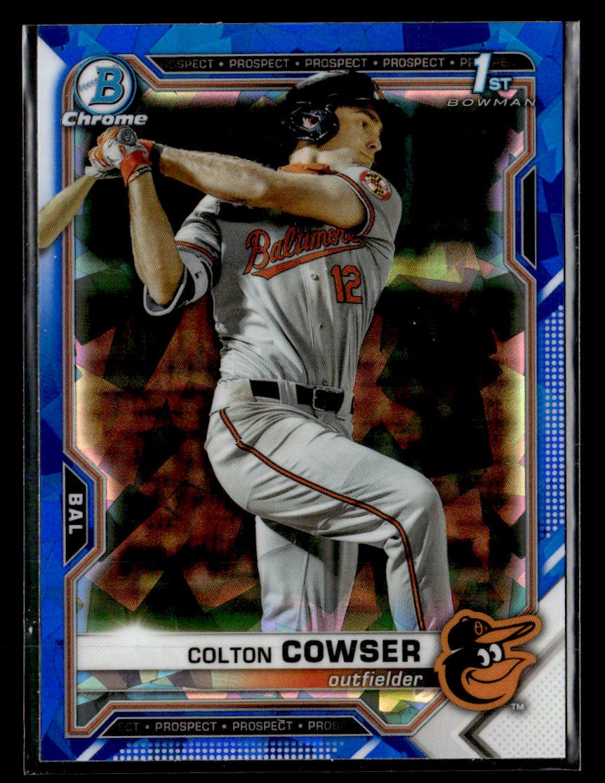 2021 Bowman Draft Sapphire Edition #BDC-166 Colton Cowser card