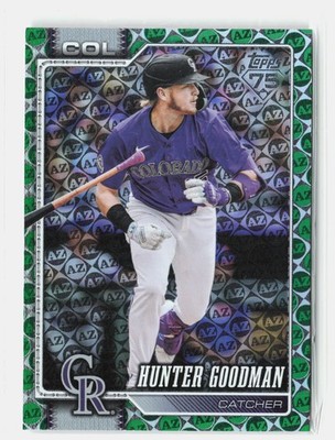 2026 Topps #274 Hunter Goodman Spring Training Green #/99