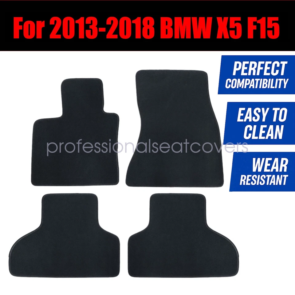 Alfombrillas delanteras-traseras alfombra para BMW X5 F15 2013 2014 2015 2016 2018 terciopelo Foto 3 de 4