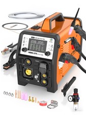 HITBOX 6in1 200A Aluminum Gas Gasless MIG TIG MMA Plasma Cutter Welder 110V/230V