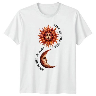 Live By The Sun Love By T-Shirt Celestial Boho Spirituell Geburtstag Geschenk