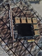 MZHOU PCI-E 1 to 6 USB Slots Riser Card Brand New Fast Shipping