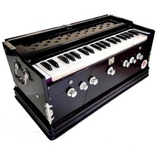 MUSICAL HARMONIUM OCTAVES 7 STOPS DOUBLE REEDS 39 KEYS DOUBLE FOLD BELLOW 440 HZ