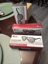3 Packs LG AG-F310 Cinema 3D Glasses - Black