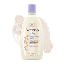 Aveeno Baby Nighttime Calming Comfort Bath, Baby Body Wash for Skin  Hair with