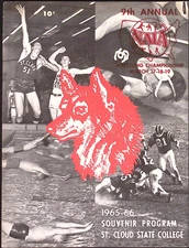1965-66 St Cloud State College Souvenir Football Program