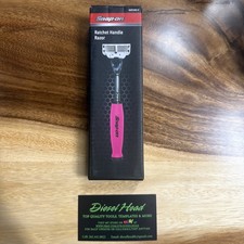 Snap On Tools Soft Grip Pink Ratchet Handle Gillette Blade Shaver Ratcrz-p