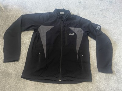 Jack Wolfskin Softshell Regenjacke Wandern Hiking schwarz Größe L