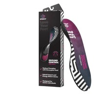 Spenco Ground Control Shoe Insoles for Women and Men, High Arch Size M