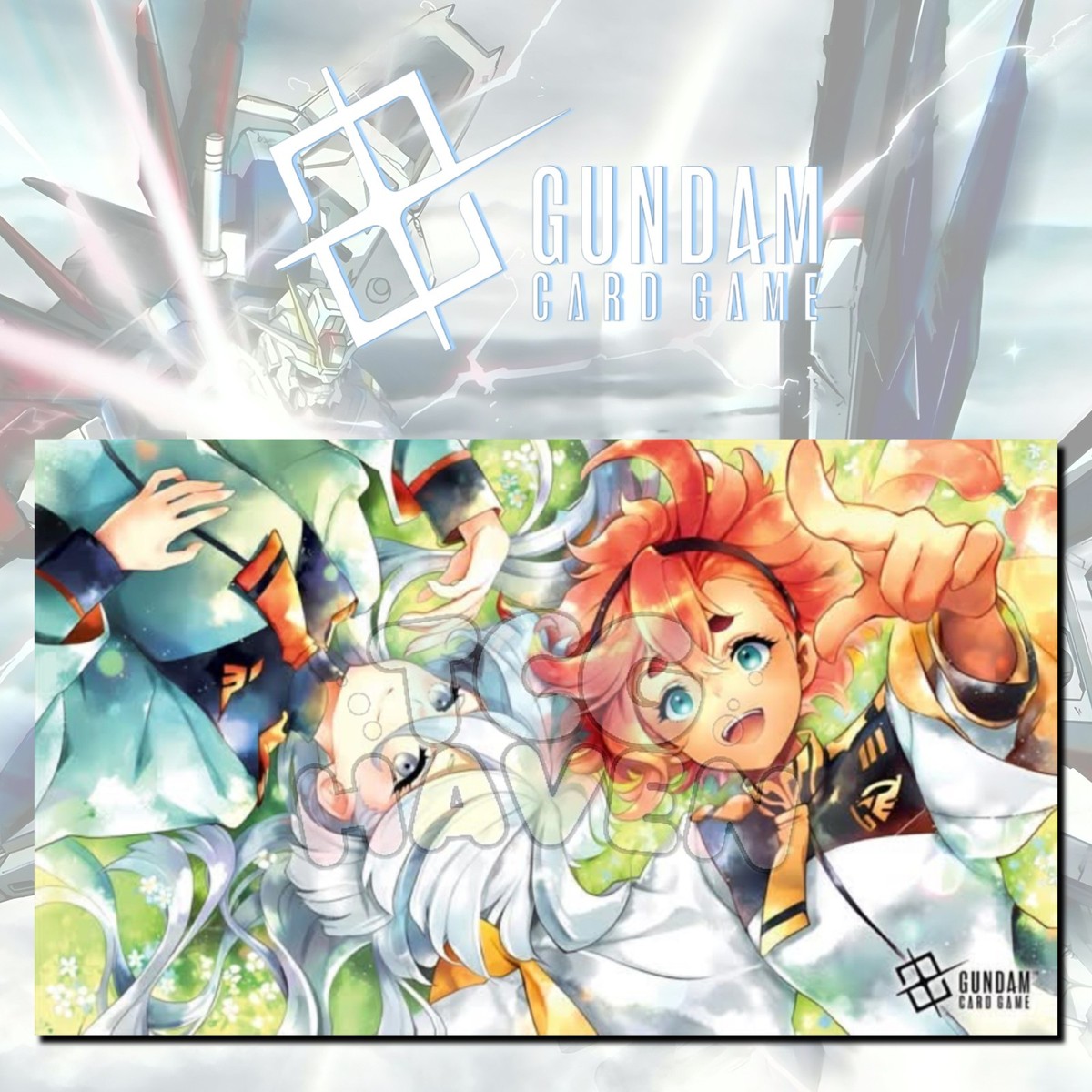 GUNDAM CARD GAME プレイマット Gundam TCG Playmat | Suletta & Miorine Bandai Card Games