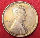 1934 Lincoln Cent / About Uncirculated AU / Low Shipping / Coin #L341