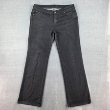 Prana Womens Kara Jeans Size 12/31 Regular Inseam Charcoal Gray Organic Cotton