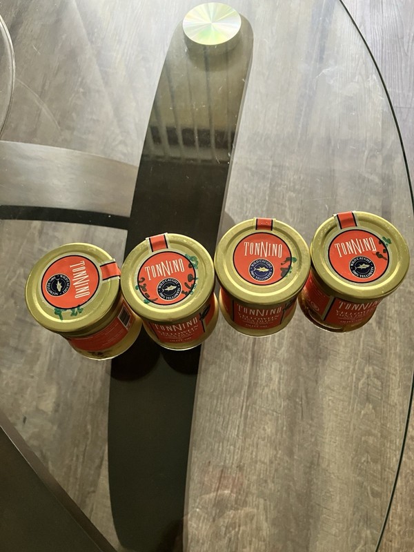 4X - Tonnino Yellowfin Tuna in Olive Oil Sundried Tomato & Basil 6.3 Oz.