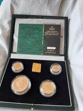 2001 Proof Gold Sovereign 4 Coin Set Boxed