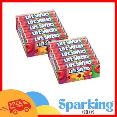 Classic American 5 Flavors Hard Candy Rolls - Perfect Size for Any Occasion