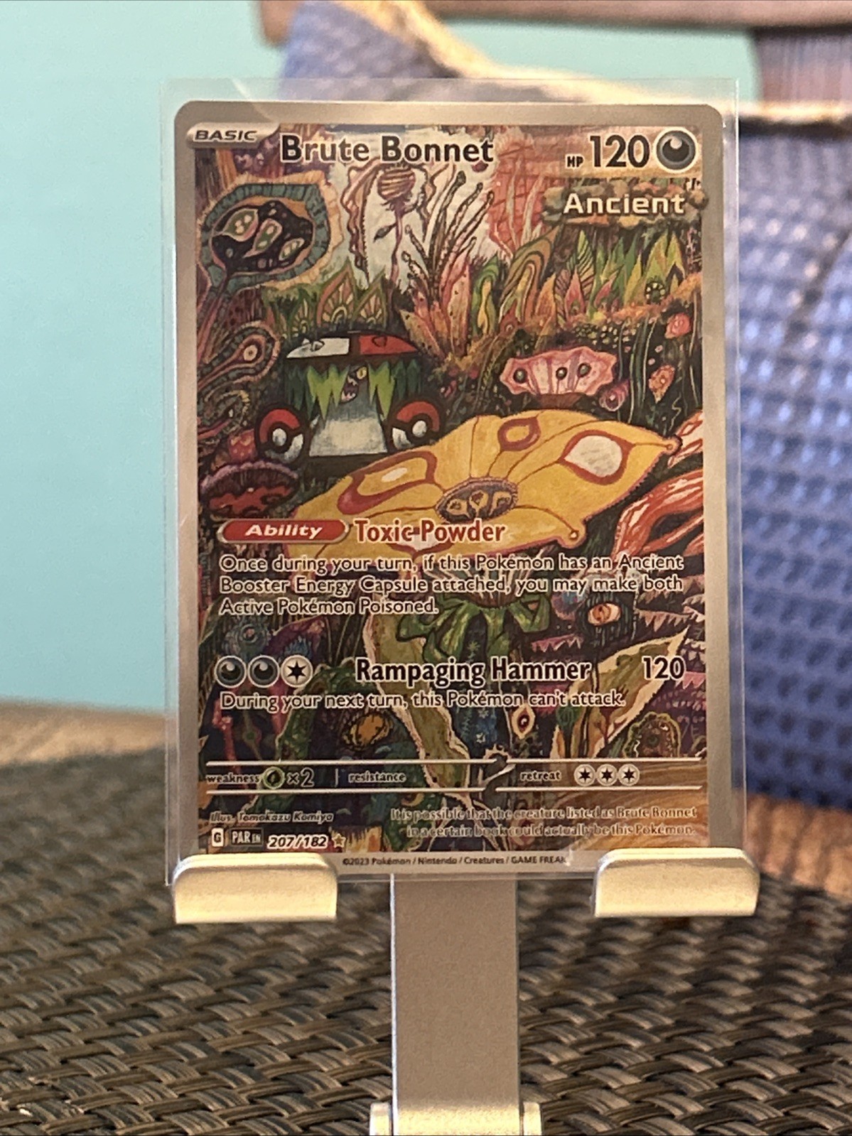 Brute Bonnet - 207/182 Pokemon SV04: Paradox Rift Holo Illustration Rare NM
