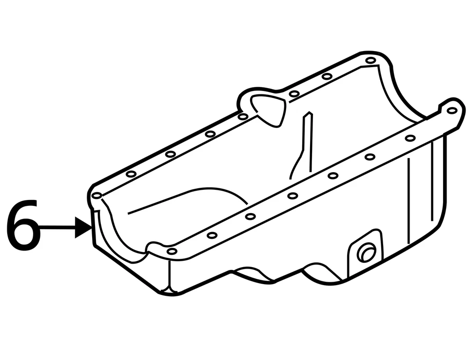 GM BLAZER 1998-2005 CÁRTER DE ACEITE 12597151 NUEVO OEM Foto 4 de 4