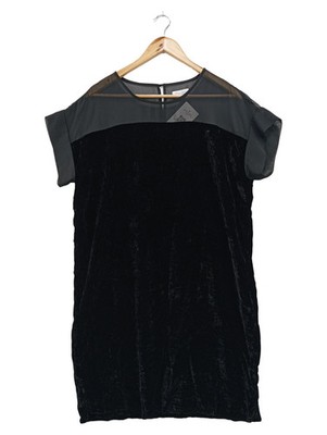 PART TWO Blusenkleid Damen 38/M Schwarz Samt Elegant
