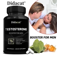Natural Testosteron Booster - Increase Energy, Improve Muscle Strength 120 Caps