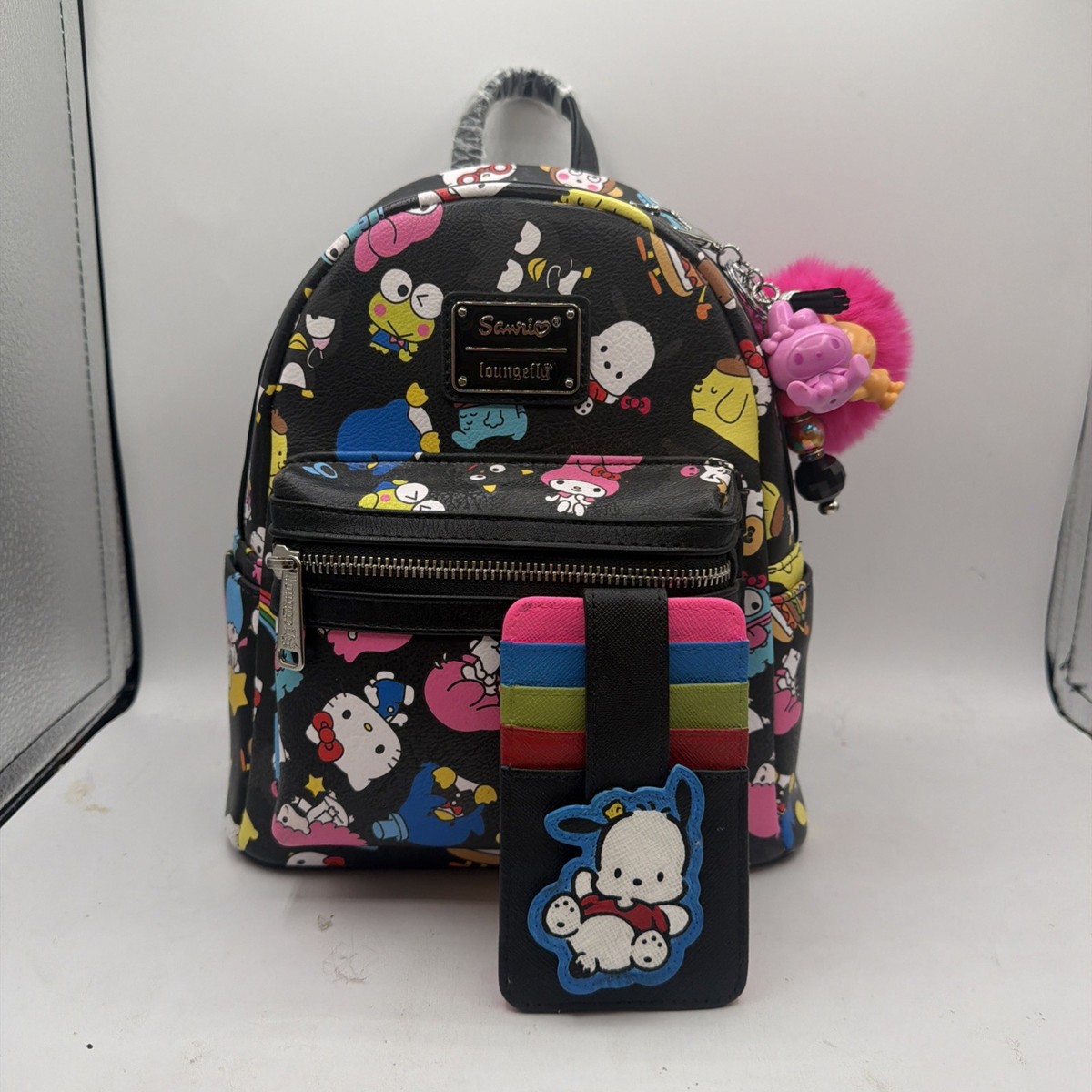 Loungefly Pochacco & Friends Mini Backpack Hello Kitty Sanrio All Over Print NWT Hello Kitty And Friends Sanrio Mini Backpack | Mercari main image 3