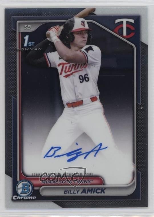2024 Bowman Draft Chrome Prospect Auto Billy Amick #CPA-BA Auto 19n6