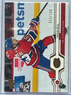 2019-20 ud exclusives Jordan Weal /100