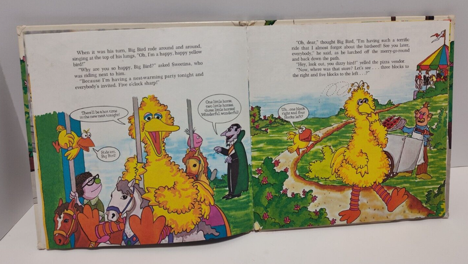 Big Bird Gets Lost, Kids Book Hardcover vintage 1979 Scratch N Sniff eBay