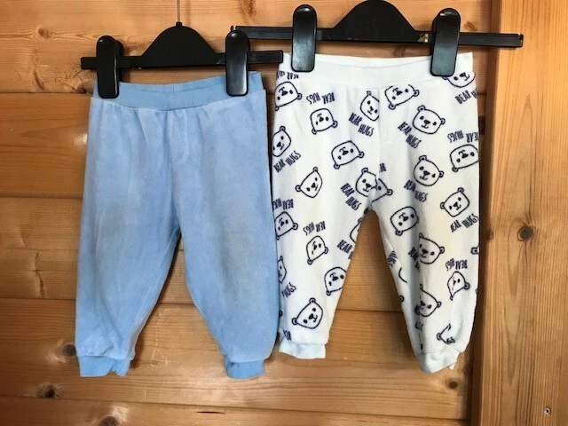In Fair Condition Lupilu at Lidl Boys Blue Pyjama Bottoms x 2 Age 2 6 Months