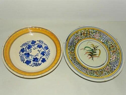 Assiettes arts de la table, cuisine du XIXe siècle et avant en céramique de France