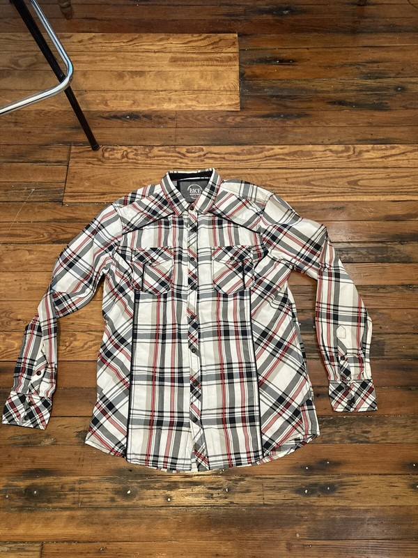 BKE Tailored Fit Mens Large Long Sleeve Button Down Dress Casual Shirt