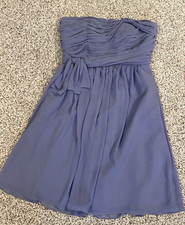 Calvin Klein Dress Cocktail Formal Womens Sz 10 Strapless Lavender Evening Prom