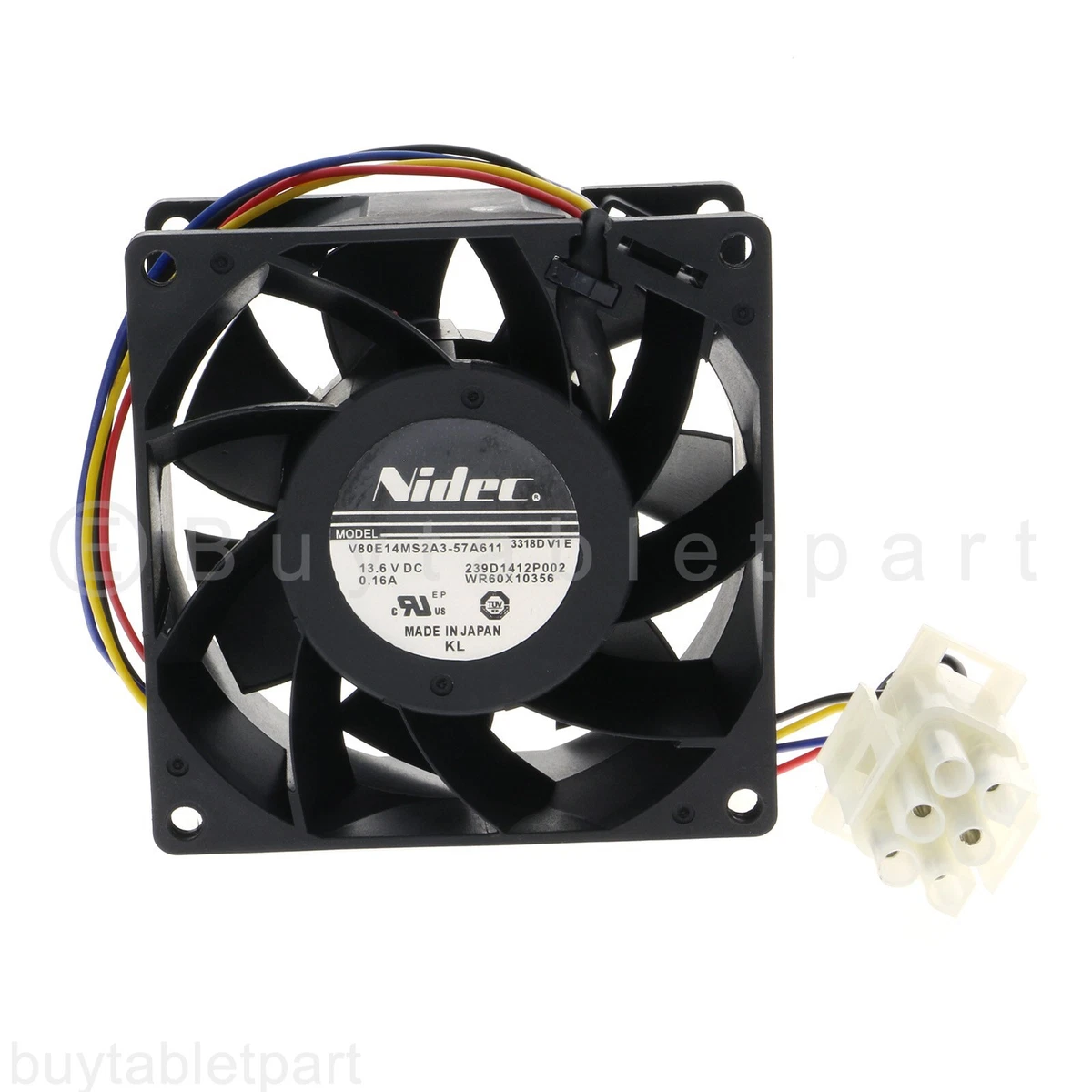 GE Refrigerator Evaporator Fan Motor For NIDEC V80E14MS2A3-57A611 
