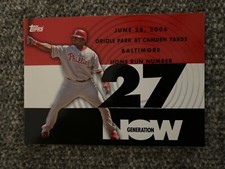 2007 Topps Generation Now Insert #GN27 Phillies Ryan Howard Baseball Card