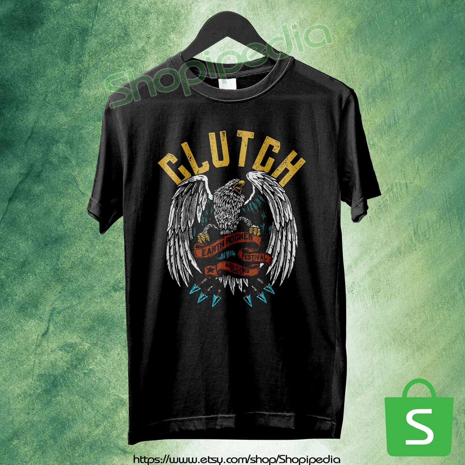 Vores firma score lag Hot! Clutch Band Earth Rocker 2018 T-Shirt, Clutch Classic Rock Shirt 2  DA05708 | eBay