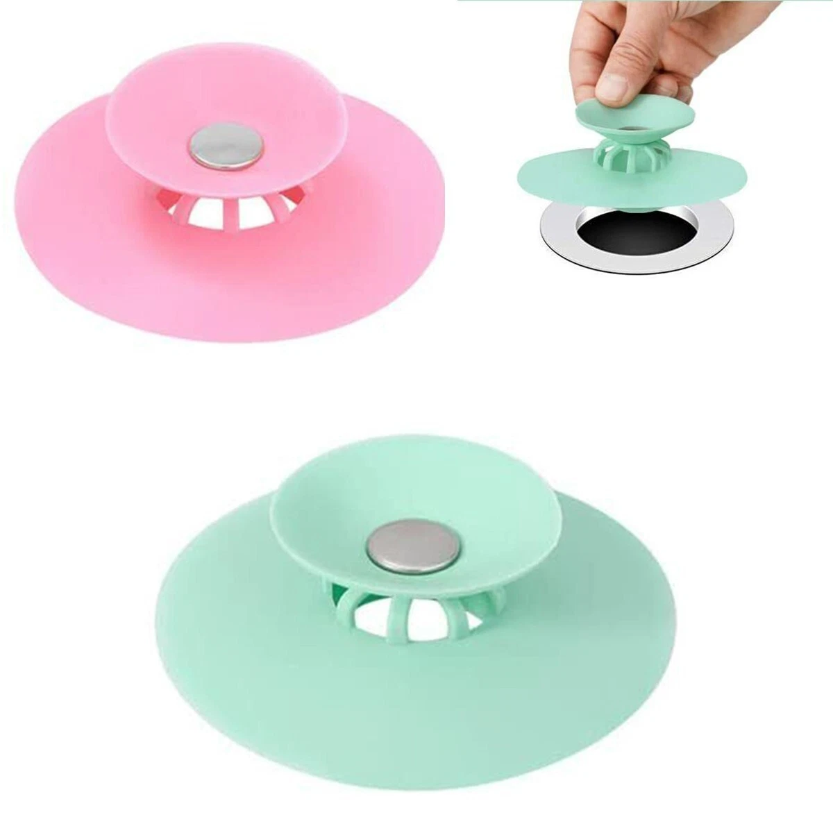 2 X FILTRI FILTRO PER LAVELLO CUCINA BAGNO DOCCIA SCARICO LAVANDINO 7CM - Foto 2