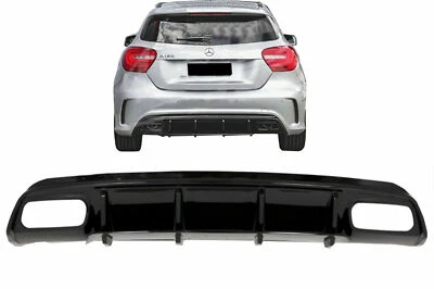 KITT TUNING Diffuseur arrière Noir pour Mercedes Classe A W176 Facelift 2012-2018 A45 Look