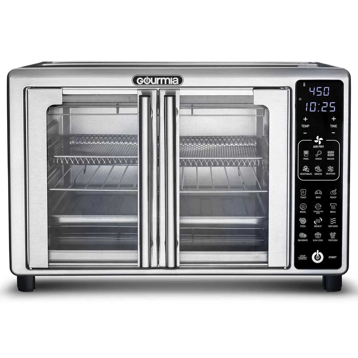 Gourmia GTF2440 6-Slice Digital Toaster Oven Air Fryer with 19 One  