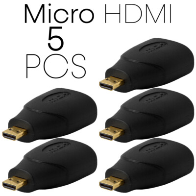 Micro Mini HDMI Adapter HDMI Male to HDMI Female Converter 4K 1080p 3D HDTV
