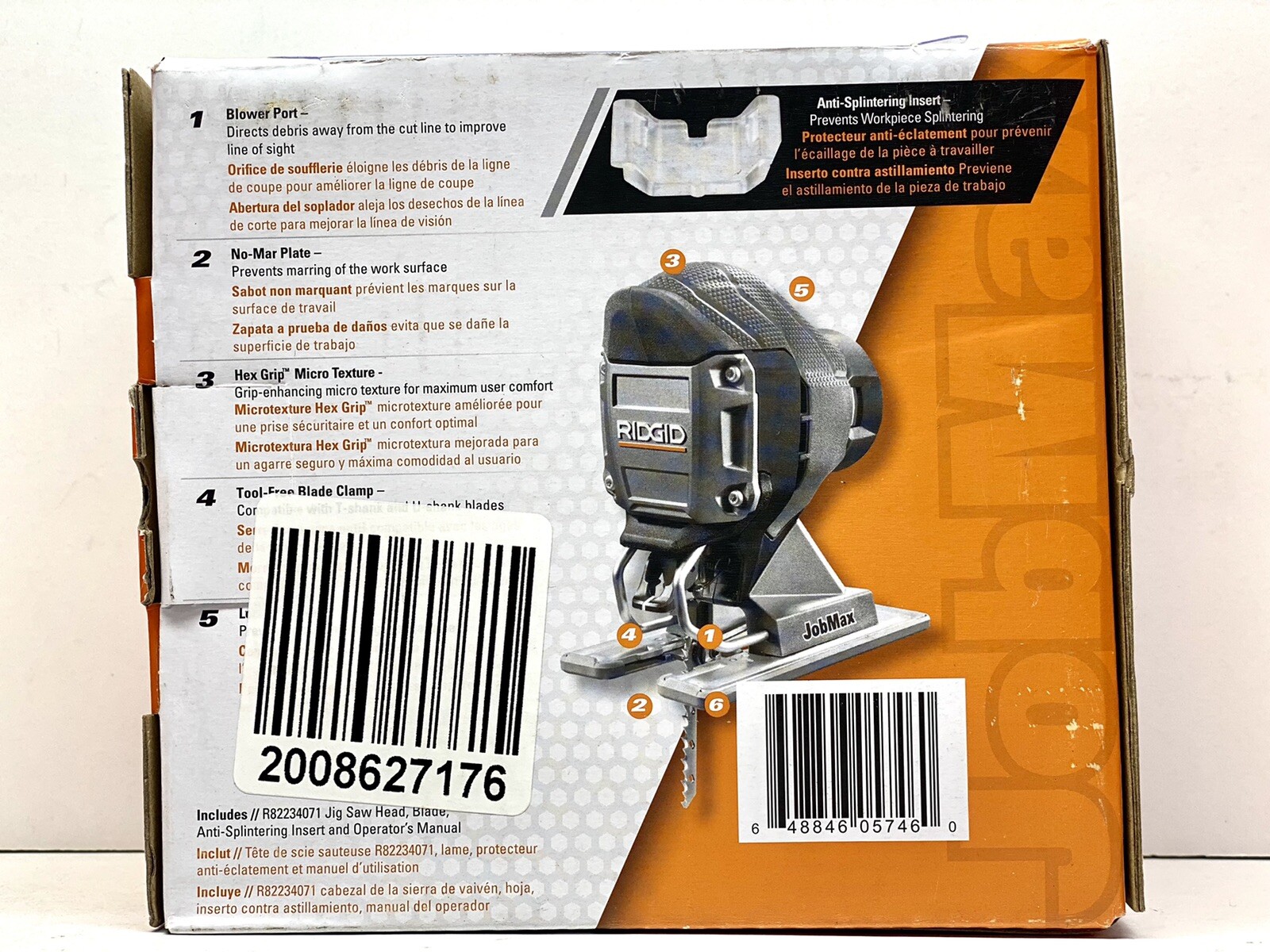 RIDGID R82234071B JobMax Jig Saw Head W Blower Port Fits Ryobi JobPlus