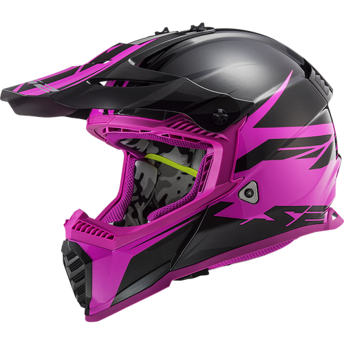 LS2 MX437 ROAR VIOLA Casco Motocross Donne della ragazza Quad Fuoristrada  ATV Bi | eBay