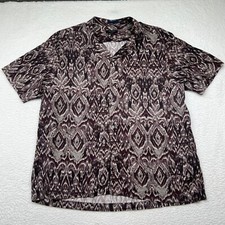 Ted Baker London Bekind Trim Fit Print Short Sleeve Button-Up Shirt Size 7