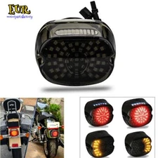 Smoke LED Turn Signal Tail Light Brake For Harley Touring Dyna Sportster Softail