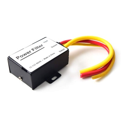 Car Power Filter EMI Noise Ground Loop Isolator Suppressor for Auto Stereo Au...