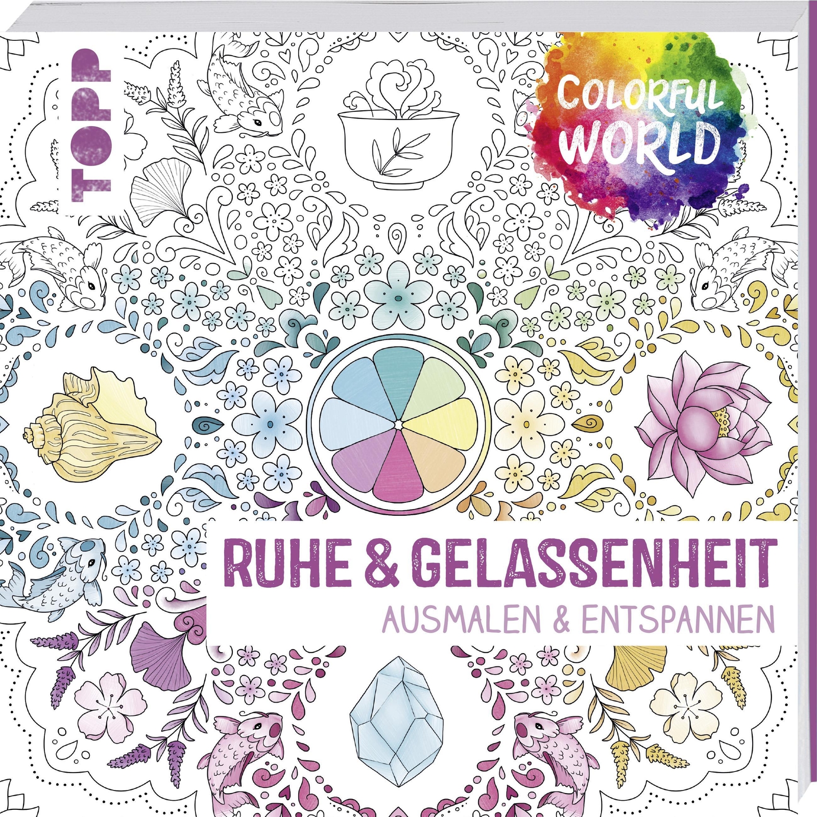 Thumbnail - Colorful World - Ruhe & Gelassenheit Ausmalen Und Entspannen Buch 144